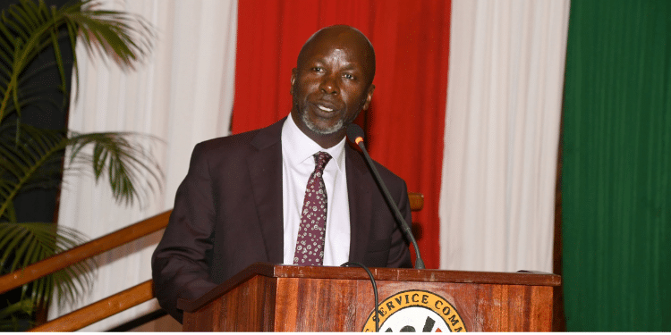PSC CEO Paul Ofamba addressing a conference. Photo/PSC