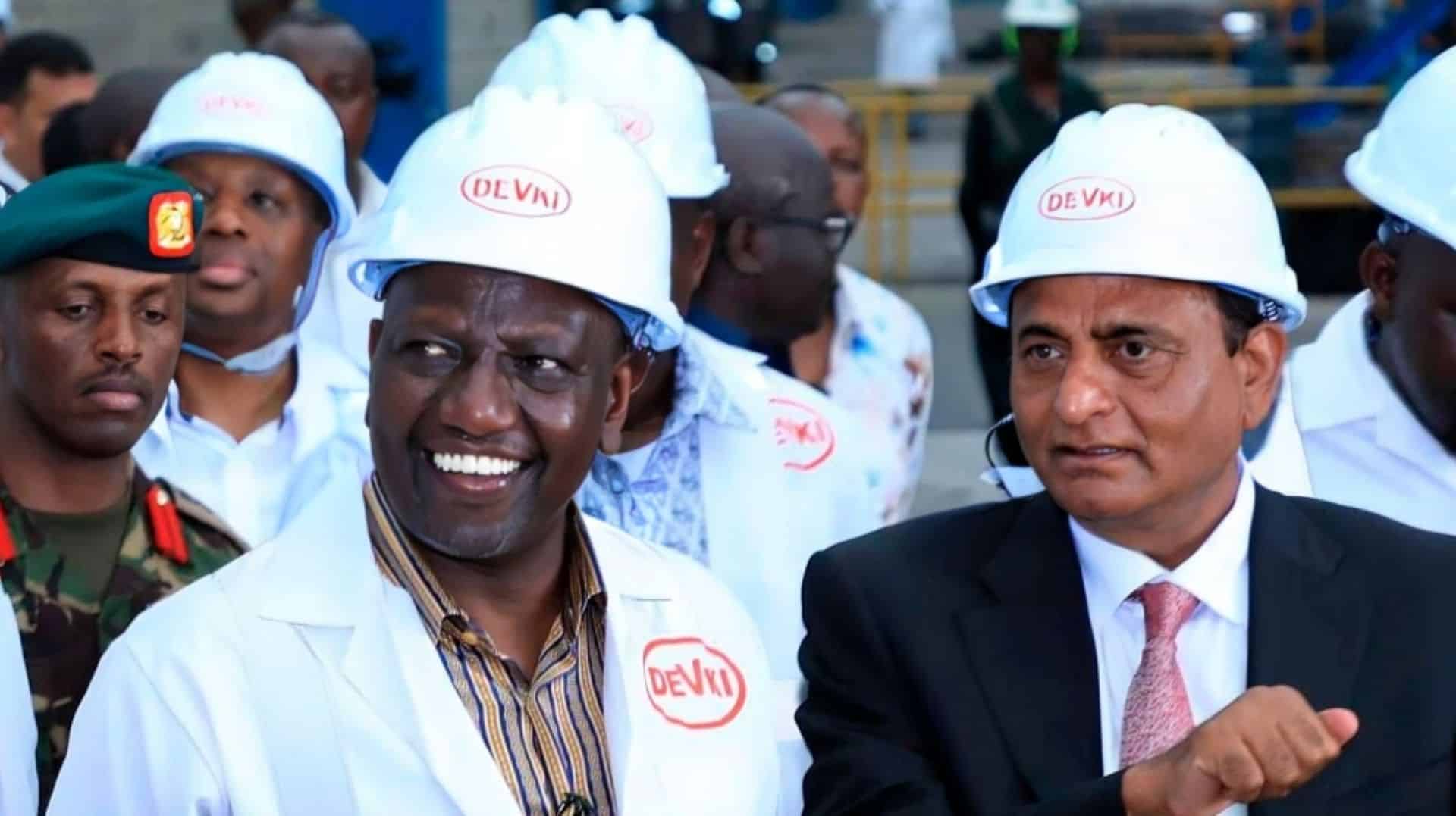 President William Ruto Devki Chairman Narendra Guru at a past function. Photo/ NTV