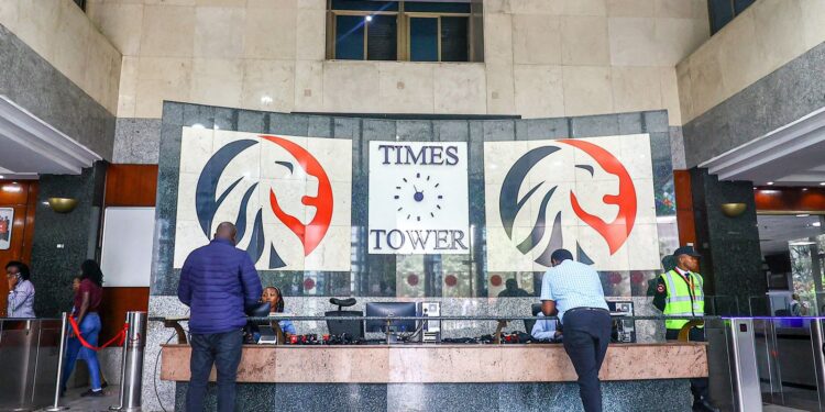 Clients seek services at KRA headquarters in Nairobi on February 23, 2024.