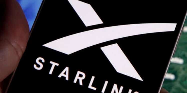 The Starlink logo is seen on a mobile device. File | AFP. The Starlink logo is seen on a mobile device. File | AFP