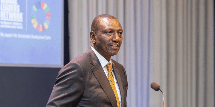 President William Ruto speaks during a High-Level event at UNGA on September 24, 2024. photo/ PCS