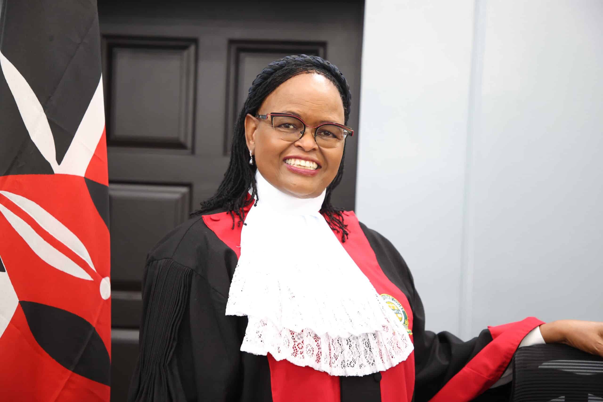Chief Justice Martha Koome during the opening of the Inaugural High Court Human Rights Summit on October 10, 2024. PHOTO/JSC.