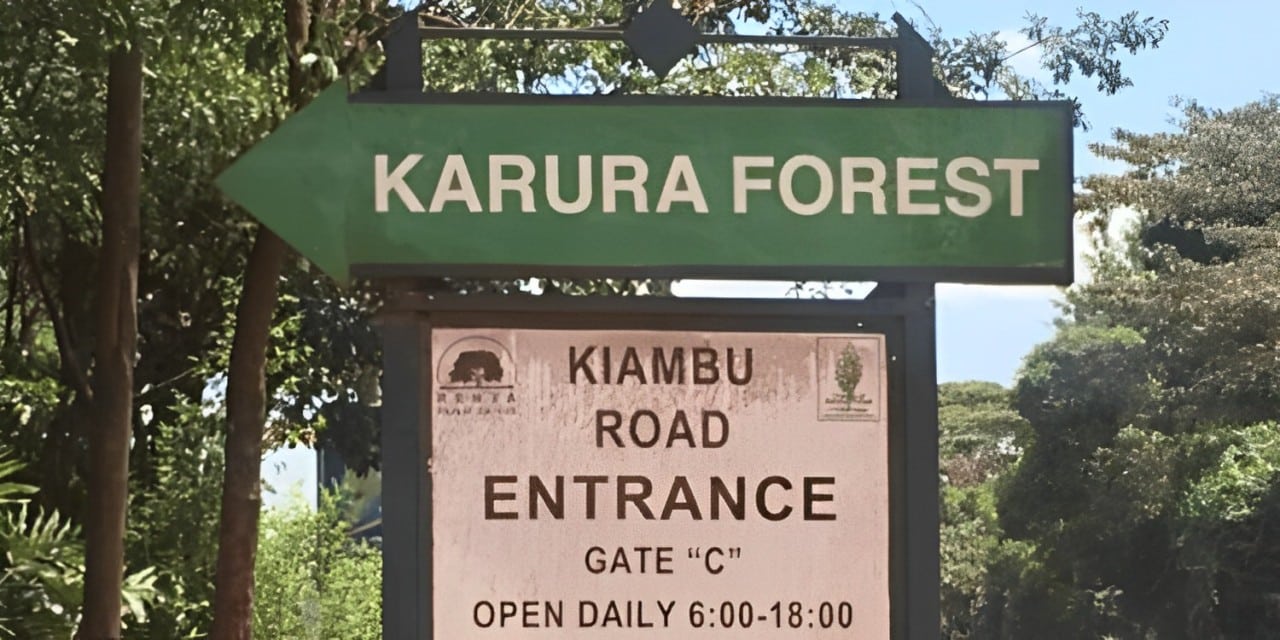 Karura Forest entrance.