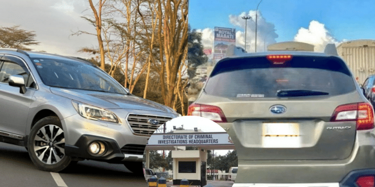 A coolage of Subarus and an inset of DCI Headquarters. Photo/ Bizna Ke
