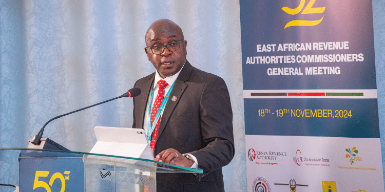 KRA Commissioner General Humphrey Wattanga speaking at a past event. PHOTO/KRA X