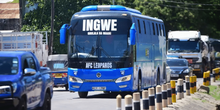 AFC Leopard FC bus. Photo/ AFC IG