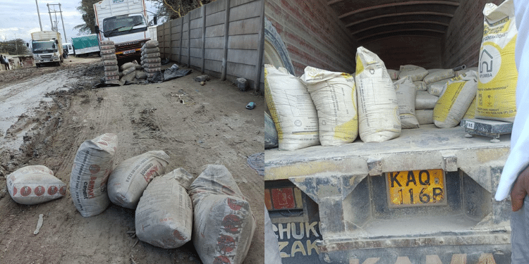 A photo collage of the counterfeit fertilizer recovered by the officers. PHOTO/DCI. DCI