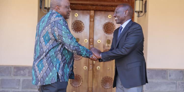 Former President Uhuru Kenyatta Meets President William Ruto In Gatundu.