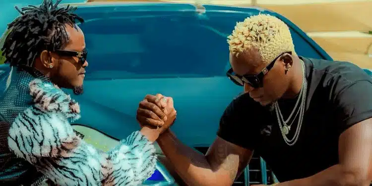 Kenyan artistes Bahati (Left) and Willy Paul (Right). Source Willy Paul IG
