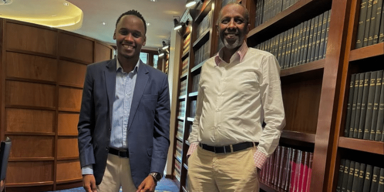 Khalif Kairo and Lawyer Ahmednasir Abdullahi. Photo/Kairo IG
