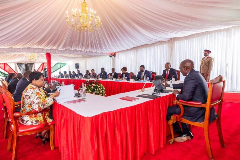 President William Ruto chairing a Cabinet meeting. PHOTO PCS