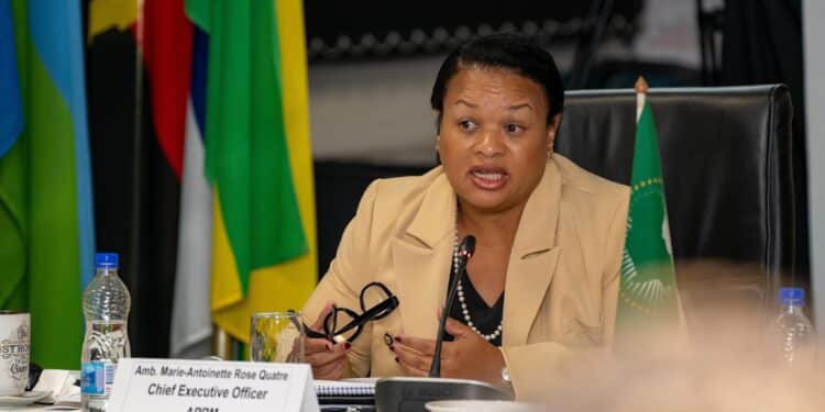 APRM CEO, Ambassador Marie-Antoinette Rose Quatre. Photo/
