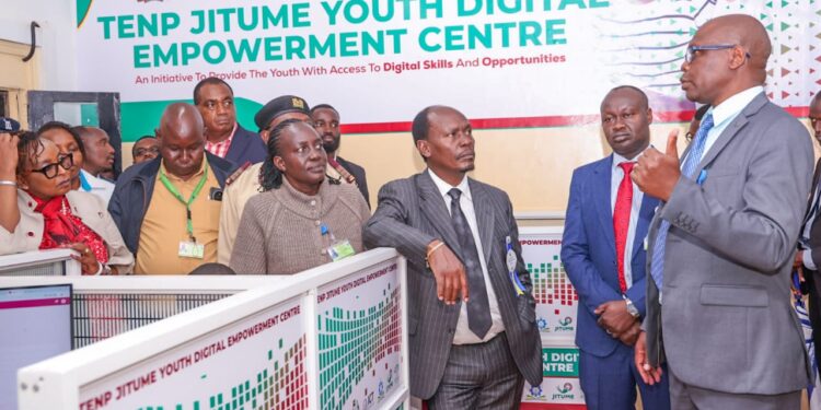 Ict Cs William Kabogo At Jitume Digital Hub. Photo/Ministry Of Ict. 