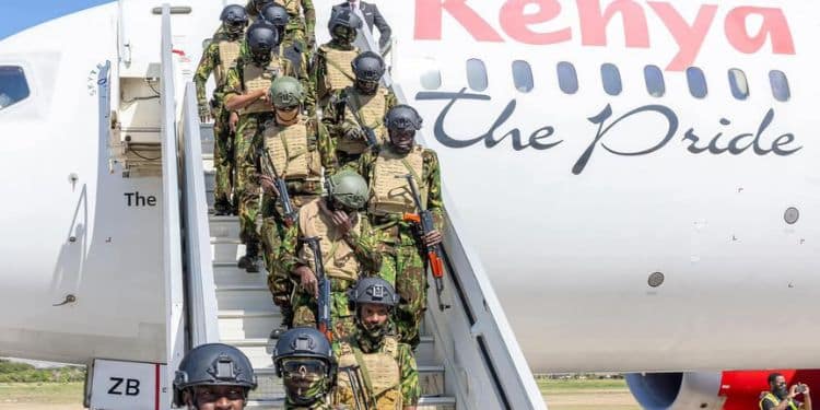 Second consignment of police officers being deployed to Haiti at JKIA.