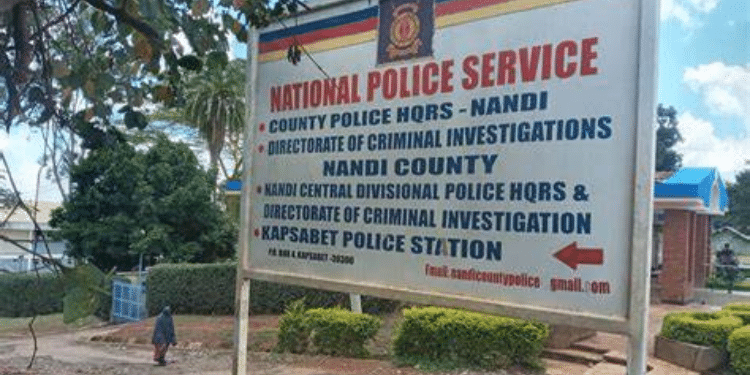 Sign post to Kapsabet police station. PHOTO/NMG.