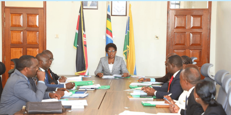 Meru Governor Kawira Mwangaza presides over the 20th Cabinet meeting on January 9, 2025. PHOTO/ Mwangaza Facebook.