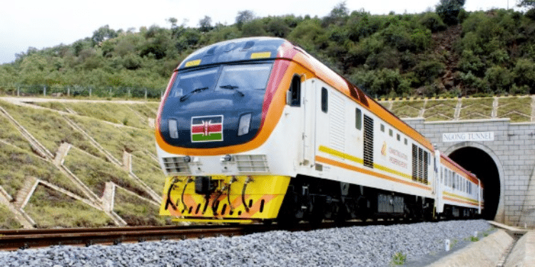 The Standard Gauge Railway (SGR) Train.