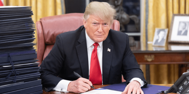 U.S President Donald Trump at White House after his swearing in on January 20, 2024. PHOTO/JD Vance News X.