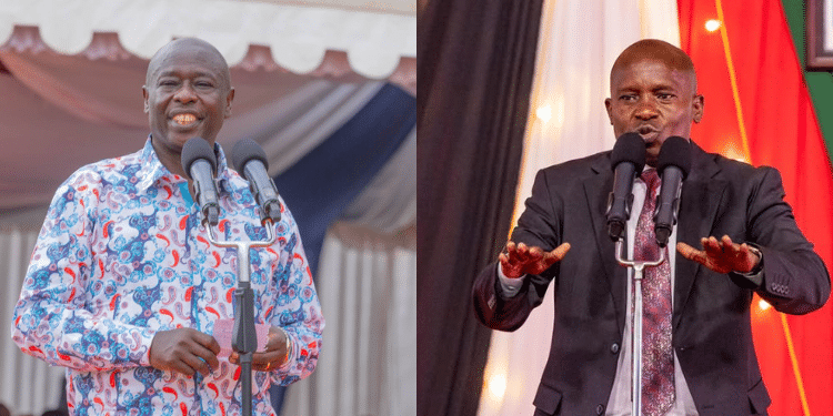 A photo collage of Deputy President (DP) Kithure Kindiki and his predecessor, Rigathi Gachagua. PHOTO/DPCS/Gachagua X.