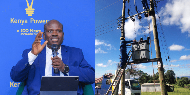 A photo collage of KPLC Managing Director and CEO Joseph Siror and KPLC officials at work. PHOTO/KPLC/UGC.