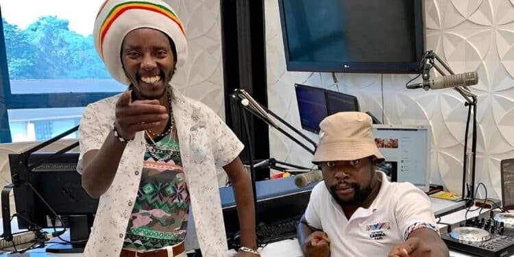 Radio Jambo presenters Mbusi and Lion Deh.