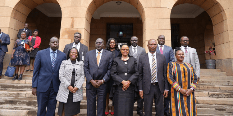 The members of the IEBC selection panel.