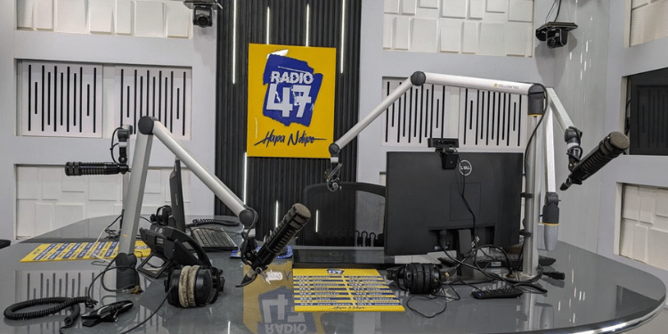 Radio 47 studios in Nairobi. Photo/ Radio 47