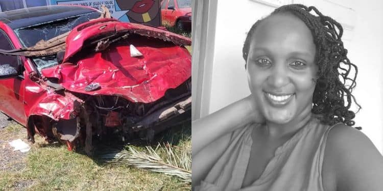 Photos of Nyayo Stadium fatal accident and victim Elsie Njeru.
