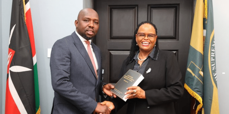 Interior CS Murkomen meets CJ Martha Koome. Photo/ Judiciary
