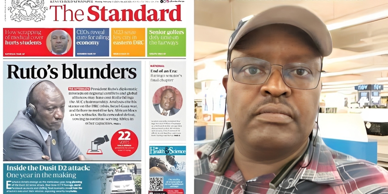 Standard Group acting Editor in Chief John Bundotich. PHOTO/Standard Group and John Bundotich.