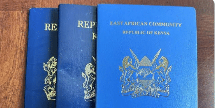 A Kenyan passport, Kentans denied Dubai Visa PHOTO/Nairobi Law Monthly