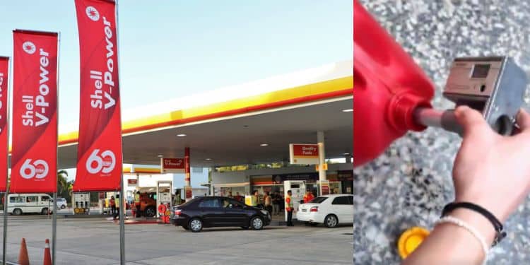 V-power banners at Shell petrol station