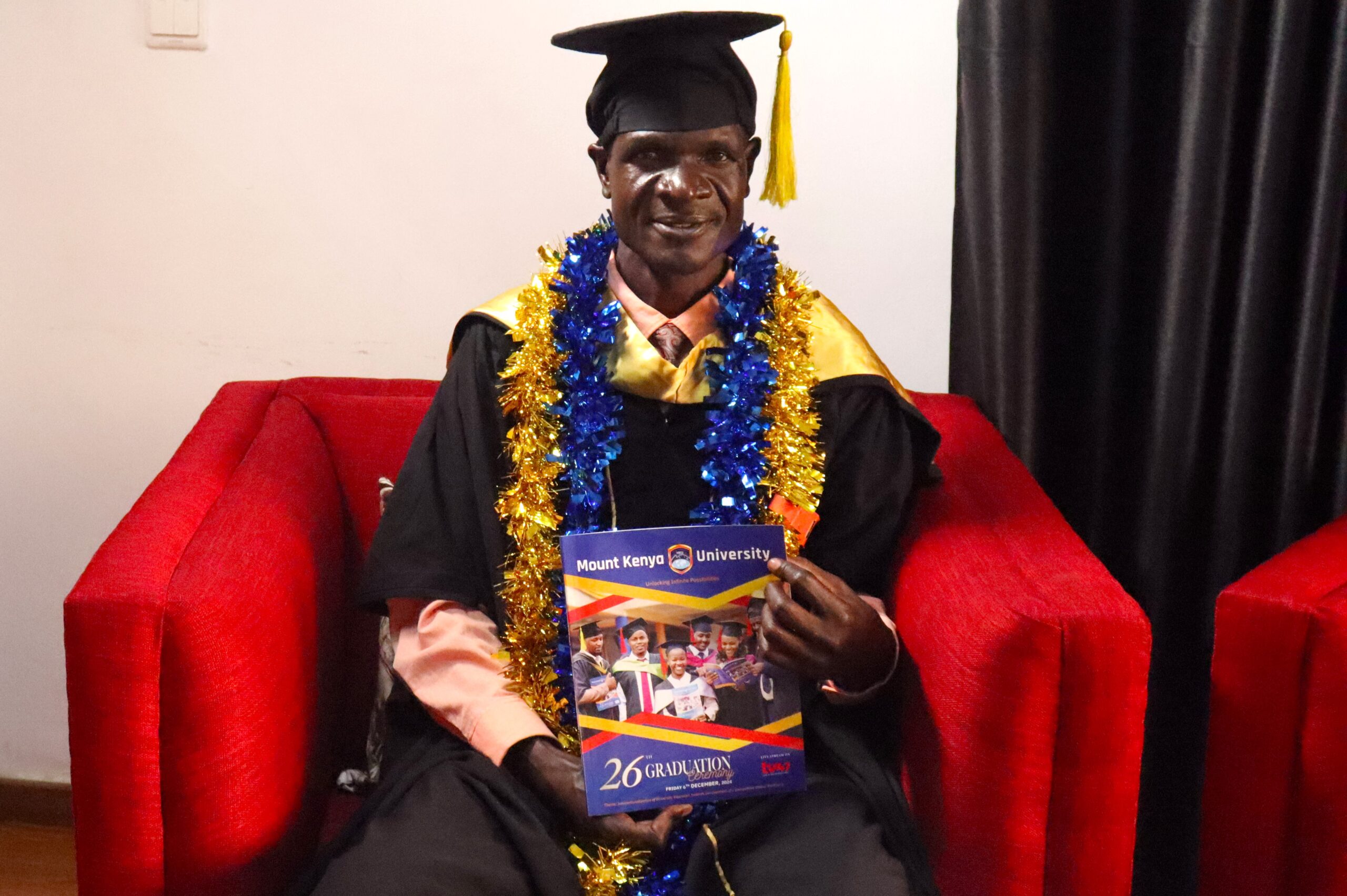 David Barasa during the interview/ PHOTO/The Kenya Times