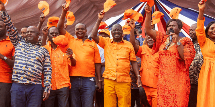 Former Prime Minister Raila Odinga And Other Leaders Celebrating Odm'S 20Th Anniversary. Photo/Odm.