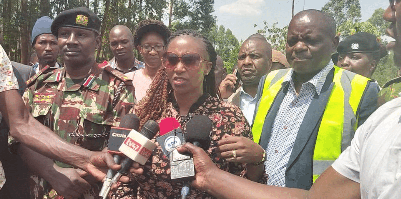 Health PS Mary Muthoni in Kisii County.