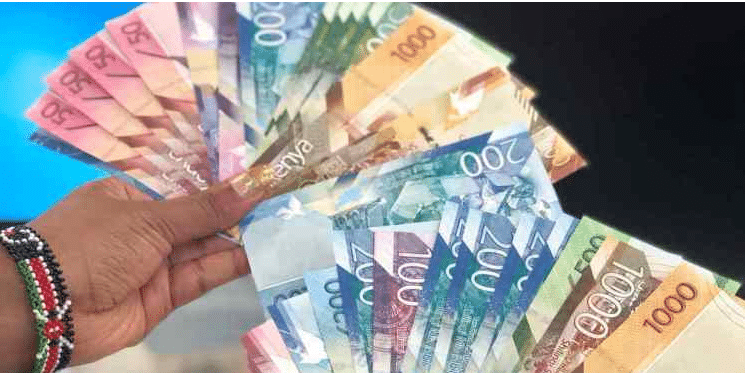 Kenyan shilling bank notes. Photo/ UGC