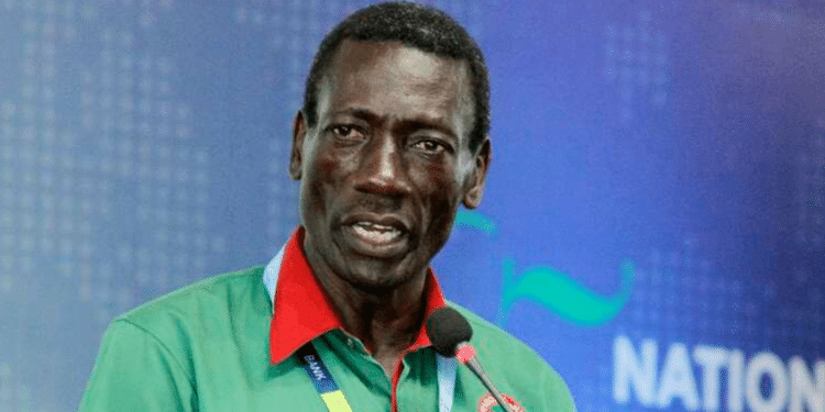 KNUT Secretary General Collins Oyuu during a past press conference. PHOTO/NMG.