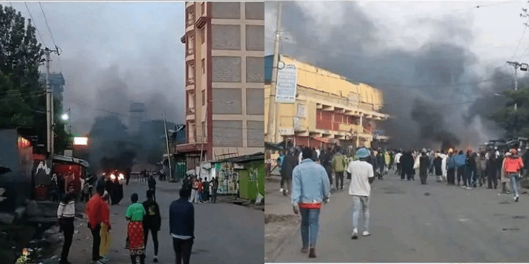Protests Erupt Along Shauri Moyo Police Station