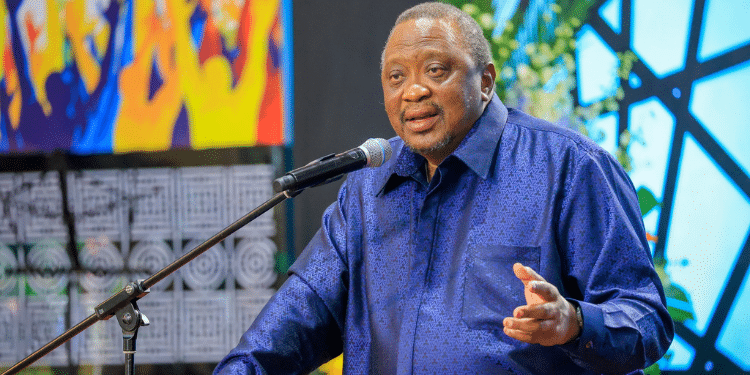 Former President Uhuru Kenyatta. PHOTO/Office of the Fourth President. Jubilee Party