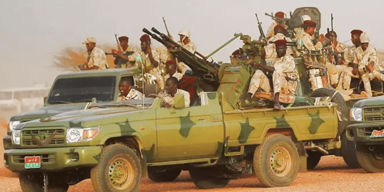 RSF fighters in Sudan. PHOTO/ The Sudanese Times.