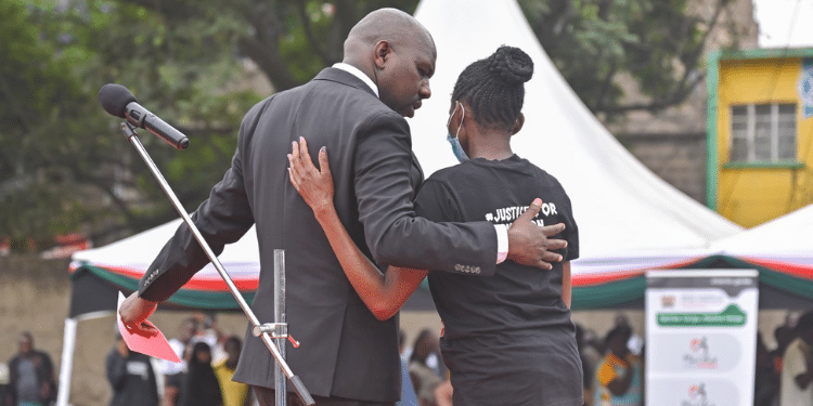 Murkomen Speaks on Brian Odhiambo After Mum Cuts Short Speech