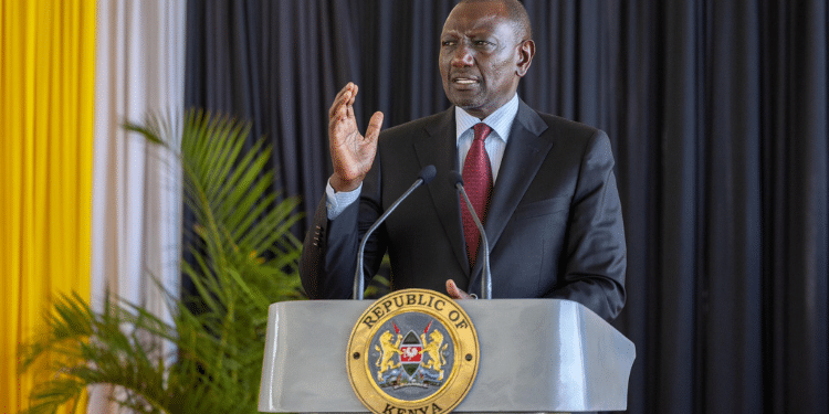 President William Ruto speaking during the Kenya Kwanza Parliamentary Group meeting held at State House, Nairobi on March 7, 2025. PHOTO/PCS....Margaret Nduta