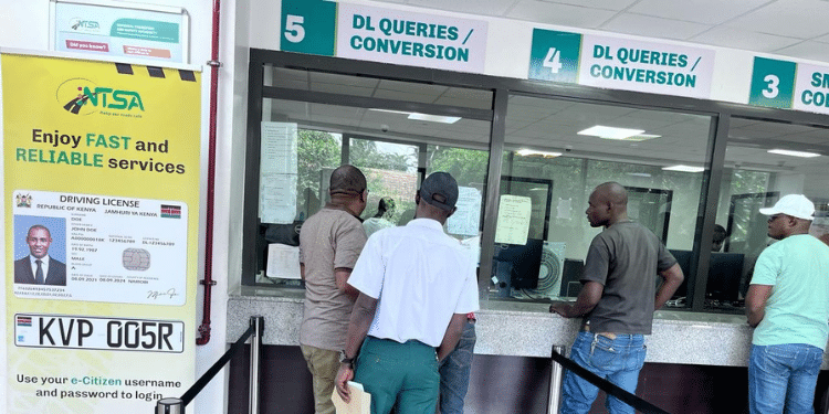 NTSA Collection counter. PHOTO/Courtesy.
