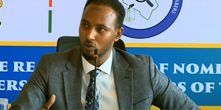 Abdihakim Abdi appearing before IEBC panel PHOTO/Citizen