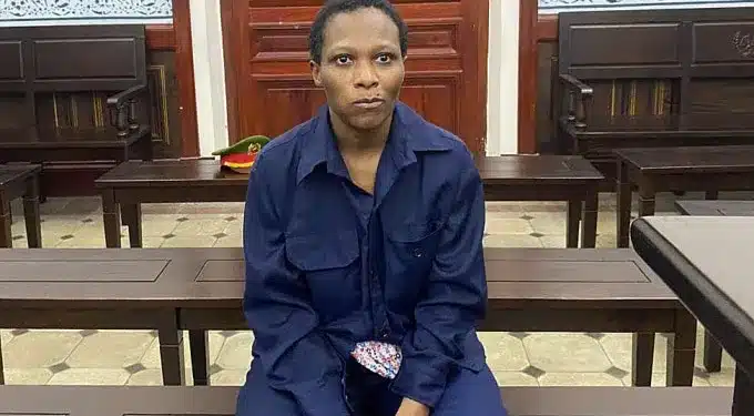 Macharia Margaret Nduta at the HCMC People's Court, March 6, 2025. Photo by VnExpress/Hal Duyen in Vietnam
