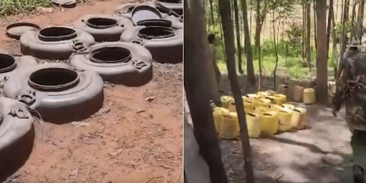 Drama as NACADA, multi-agency team ambush chang’aa brewers in Bonchari, Kisii County