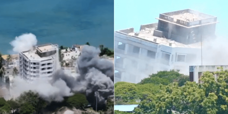 Mombasa Building Demolished by KDF Cost Ksh350 M Sumra Says