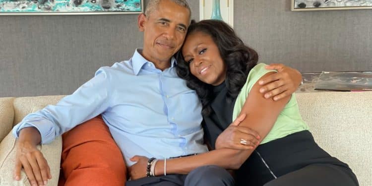 Former US President Barack Obama and his wife Michelle Obama. Photo/ Brack Obama