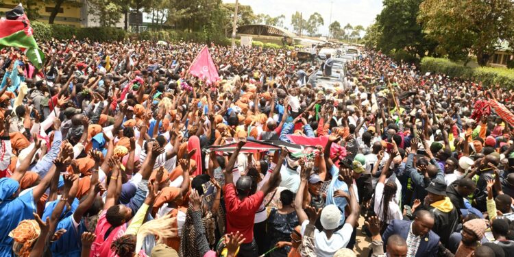 President William Ruto in Laikipia in Mt Kenya Reqion. Photo/ PCS