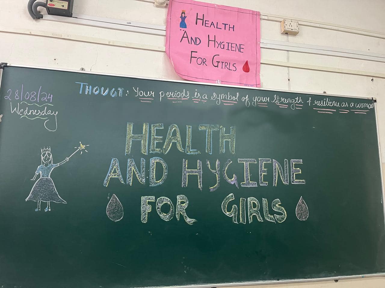 Menstrual Health Images. PHOTO: SSPM Day School and Junior College